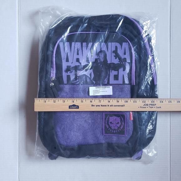 Disney Black Panther Wakanda Marvel Backpack NWT - Picture 5 of 12